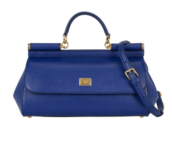Elongated Sicily, Leather, Blue, MII, S/DB, 3*